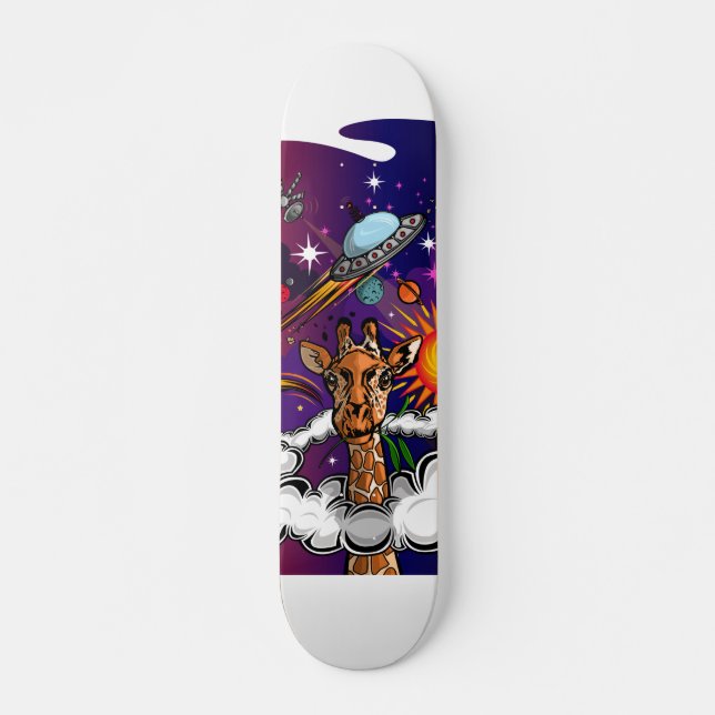 Till stjärnorna mini skateboard bräda 18,5 cm (Framsida)