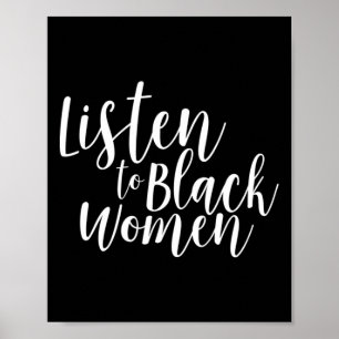 Till svarta kvinnor, tvärsnittsbipolär feminist poster