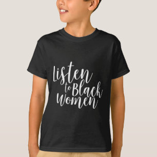 Till svarta kvinnor, tvärsnittsbipolär feminist t shirt