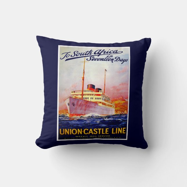 Till syd-Afrika om 17 dagar Kudde (Framsida)