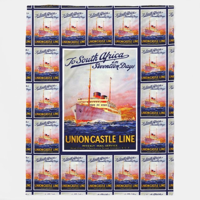 Till Sydafrika i 17 dagar Fleecefilt (Framsidan)