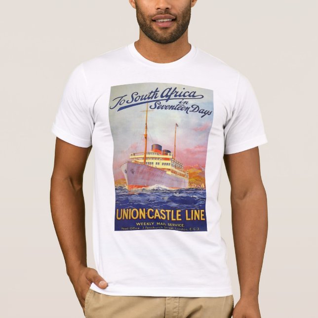 Till Sydafrika i sjuttondagar T-shirt (Framsida)