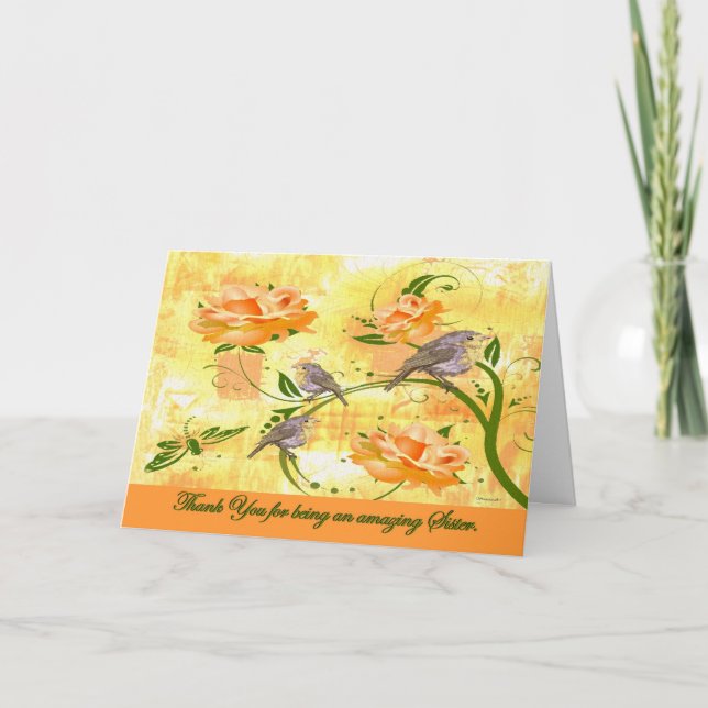 Till systern (Goodbye från Terminally sjuk syskon) Kort (Framsida)