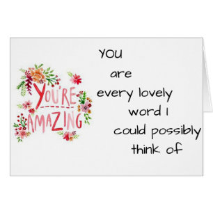 TILL TÄNKA AV U GÖR MIG SMILE-U R-FANTASTISK HÄLSNINGSKORT