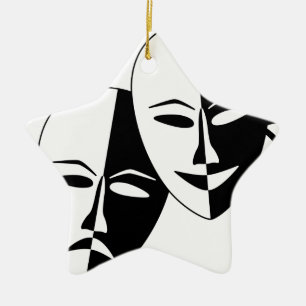 Till theatren! julgransprydnad keramik