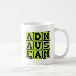 Till Trötthet, Till En Grad Som Ger Illamående Lat Kaffemugg
