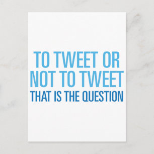 Till tweet eller inte till tweet vykort