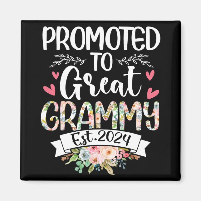 Till Underbar grammy Est 2024 Mors dag Magnet (Framsidan)