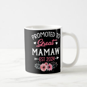 Till Underbar Mamaw Est 2024 Flower Kaffemugg