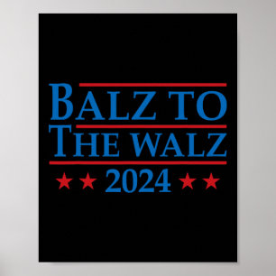 till valet i Walz 2024 Kamala Harris Tim Waltz Poster
