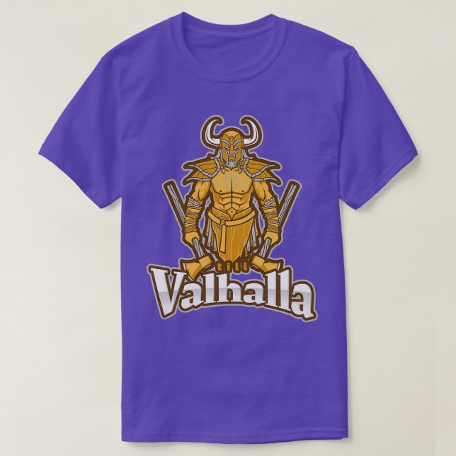 Till Valhalla T Shirt (Design framsida)