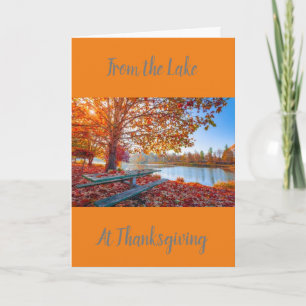 TILL VÄNNER FRÅN "SJÖ" I THANKSGIVINGEN HELGKORT