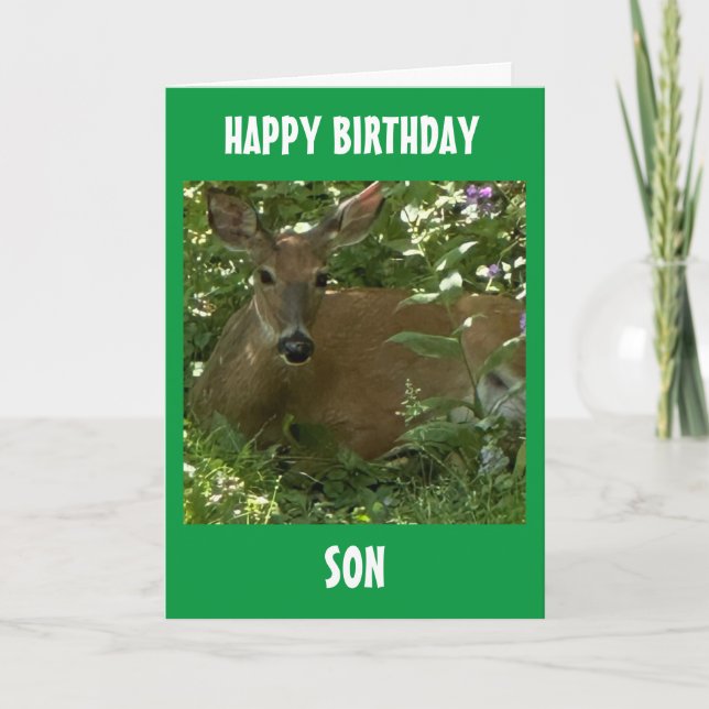 TILL VÅR ELLER MIN SON PÅ DIN BIRTHDAY! KORT (Framsida)