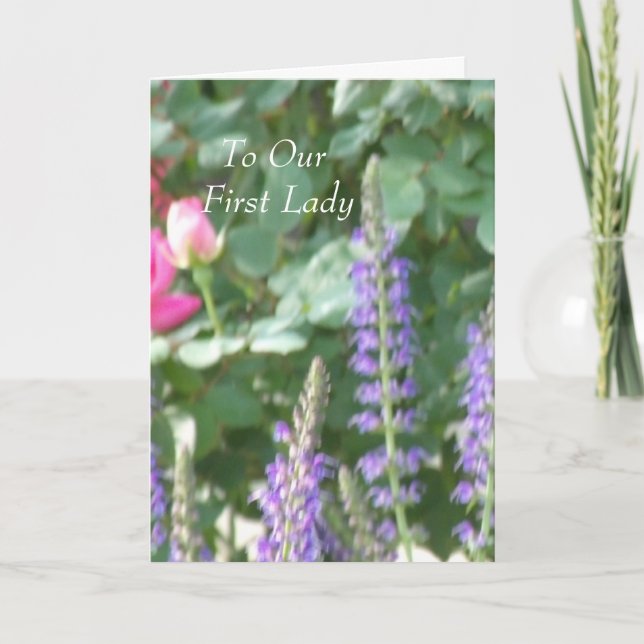Till Vår Första Dam Kort (Framsida)