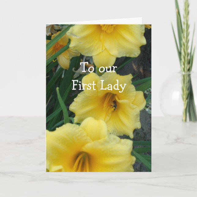 Till vår första dam kort (Framsida)
