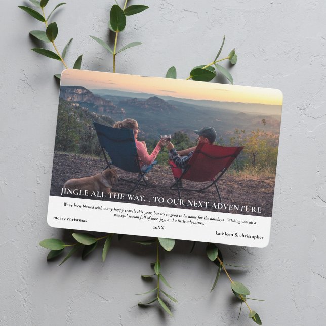 Till vår fotopassage nästa Äventyr-resa Julkort (Skapare uppladdad)