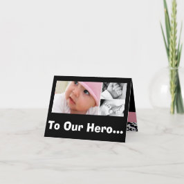 Till vår Hero! Födelsedag Mors dag! Kort