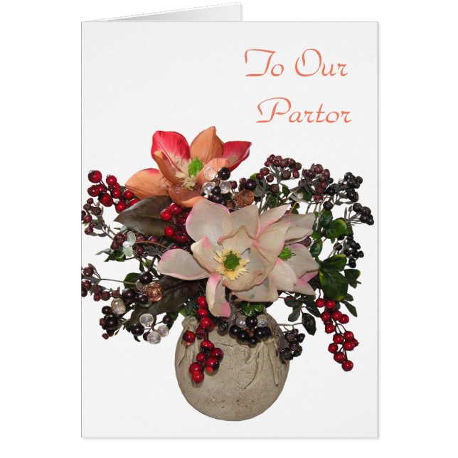 Till vår pastor hälsningskort (Framsidan)