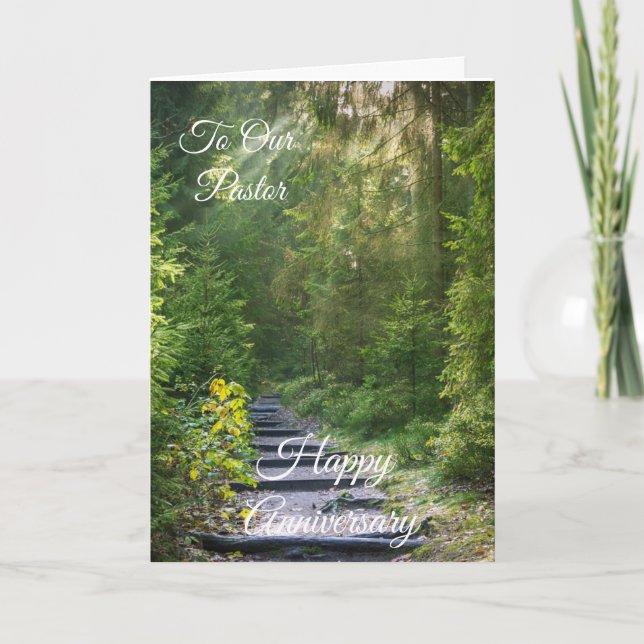 Till vår pastor Lycklig-årsdag Kort (Framsida)