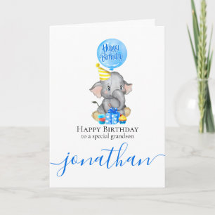 Till vår söta sonson på hans speciella dag kort