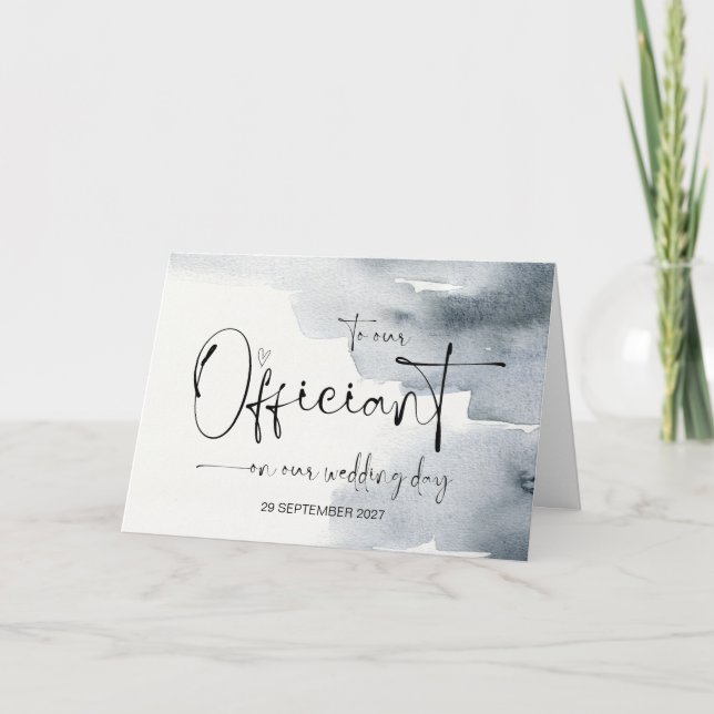 Till våra tjänstemän i Tacken Bröllopsdag Priest Kort (Framsida)