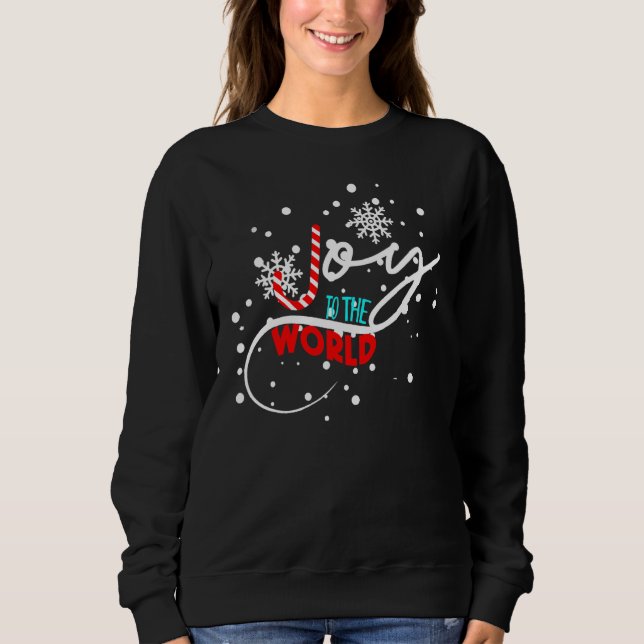 Till Världen Godisstav Jul T Shirt (Framsida)