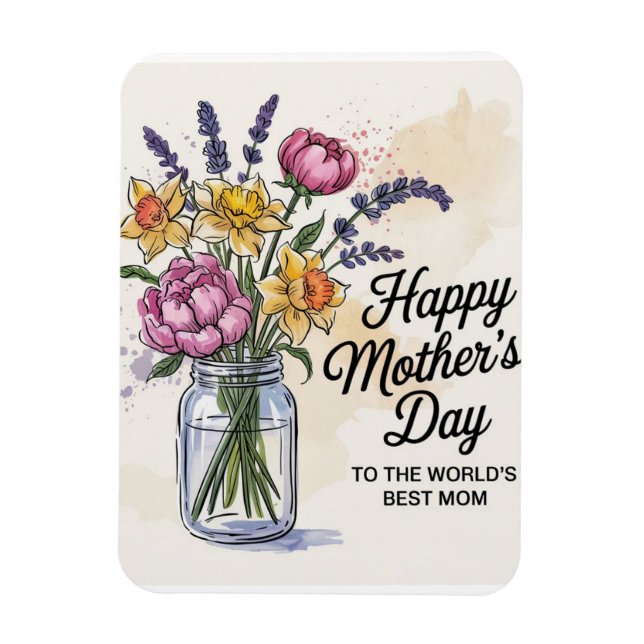 Till världens bästa Mamma Magnet (Vertikal)