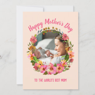 "Till världens bästa Mamma" Mors dag-kort Julkort