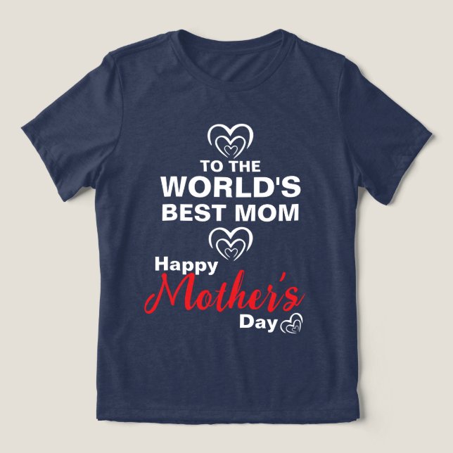 Till världens bästa Mamma T Shirt (Design Framsida)