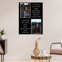 Till vårt dotterfotokollage för dottermeddelande