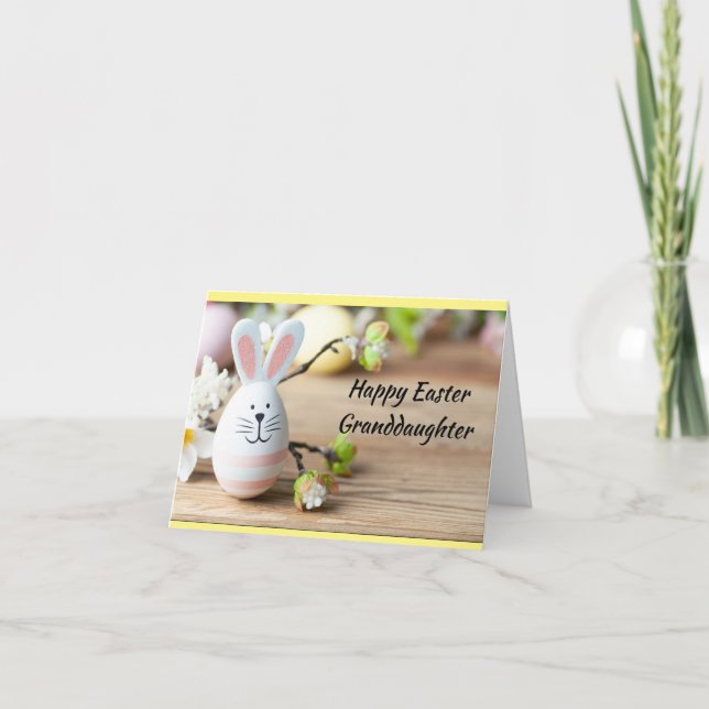 TILL VÅRT ELLER MIN SPECIELL *GRANDDAUGHTER* PÅSK- KORT (Framsida)