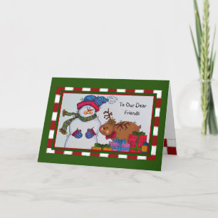 Till vårt kära julkort för vänner helgkort