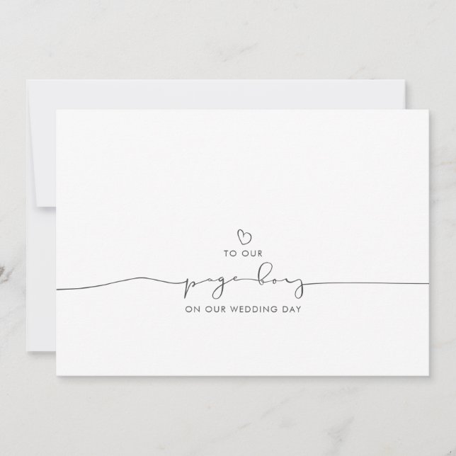 Till vårt Page Boy-meddelande om Bröllop-stämning (Framsida)