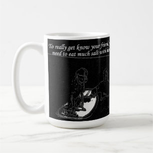 Till verkligen få vet din vän, dig behöver att äta kaffemugg