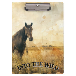 Till Vild Horse Clipboard