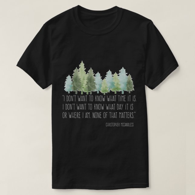 Till Vilden med Christopher McCandless Essentia T Shirt (Design framsida)