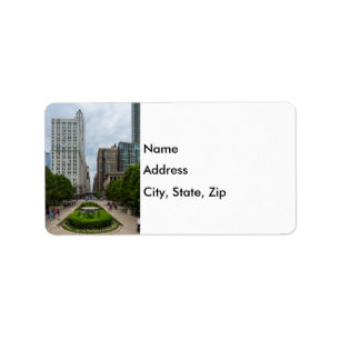 Till Washington Street Address Label Adressetikett