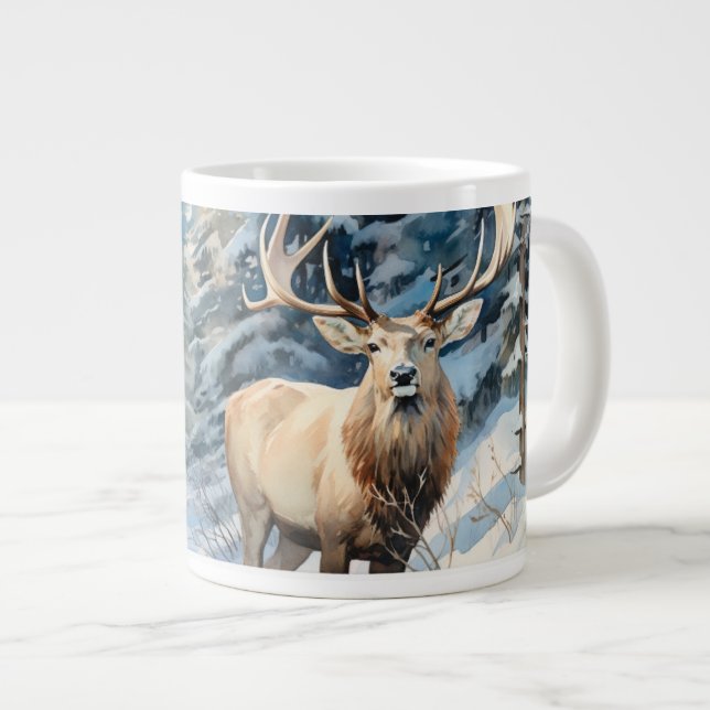 Till Wilderness: The Majesty of Elk Jumbo Mugg (Framsida höger)