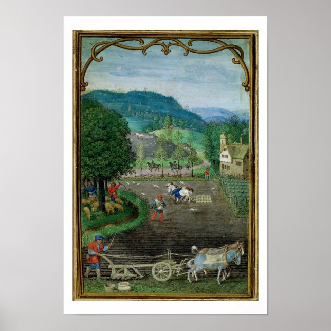 Tillägg 18855 oktober: plöjning och sådd, från en  poster (Framsidan)