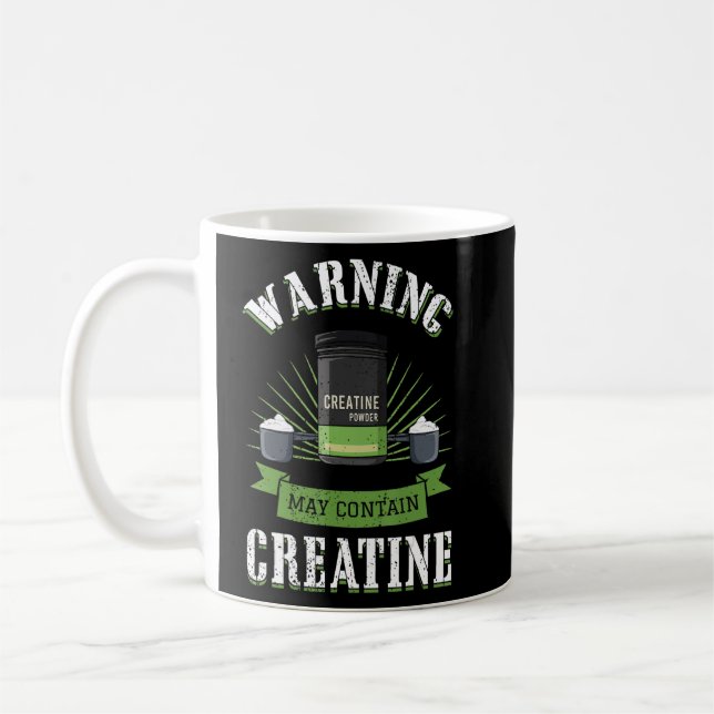 Tillägg av kreatinmonohydrat Powder Bodybuilding S Kaffemugg (Vänster)
