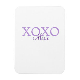 Tillägg av pastellminima för lila av namn från Xox Magnet