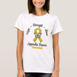 Tillägg Cancer Hope Strength Kärlek Tee