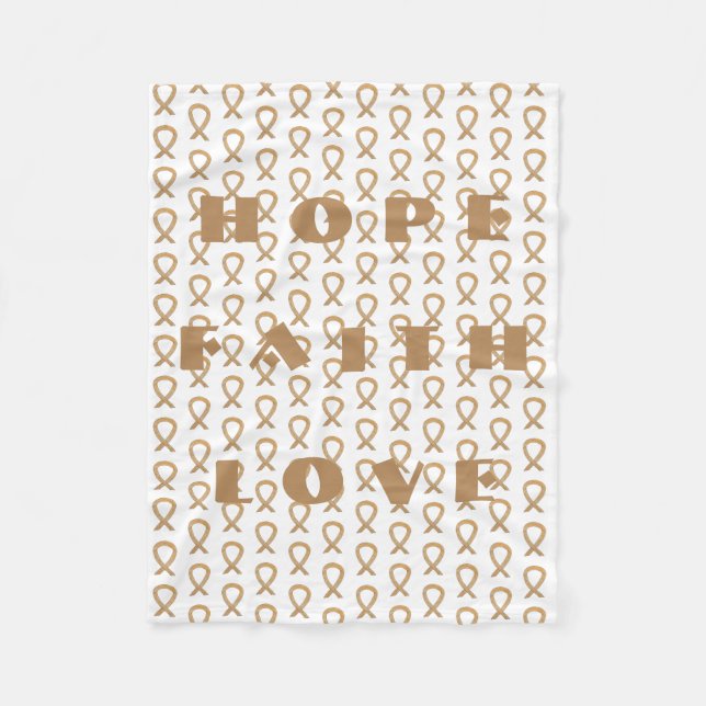 Tillägg Kortslutningsbanderollor för cancermedveta Fleecefilt (Framsidan)