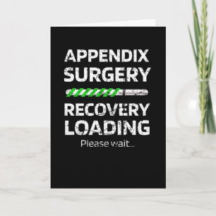 Tillägg Surgery Recovery Borttagning av appendek Kort