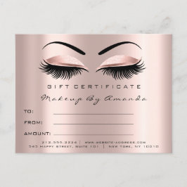 Tilläggsblad för behörighetstillägg - Makeup Brows Vykort