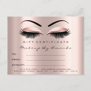 Tilläggsblad för behörighetstillägg - Makeup Brows Vykort