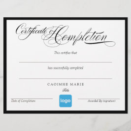 Tilläggscertifikat för slutförande av Logotyp