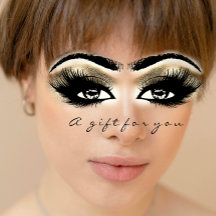 Tilläggsmakeup för handcertifikat Guld White Lash-