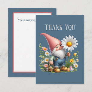 Tilläggsmeddelande för Cute Gnome Tack för kortet Kort