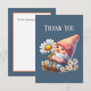 Tilläggsmeddelande för Cute Gnome Tack Kort